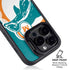NFL Miami Dolphins Retro Logo iPhone 14 Pro Kickstand Case